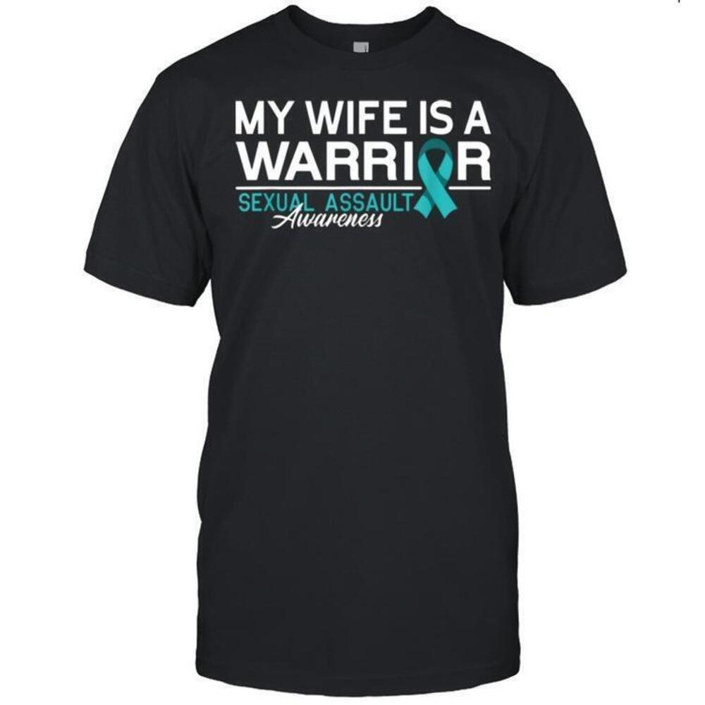 Brave I Wife I Sexual Assault Awareness I Teal Ribbon Shirt